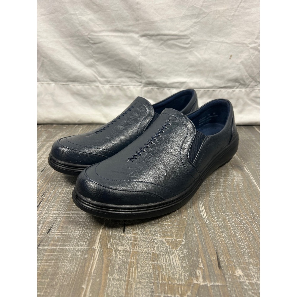 Easy Street Comfort Wave Navy Blue Slip On Loafers Womens 9 M 40-9560